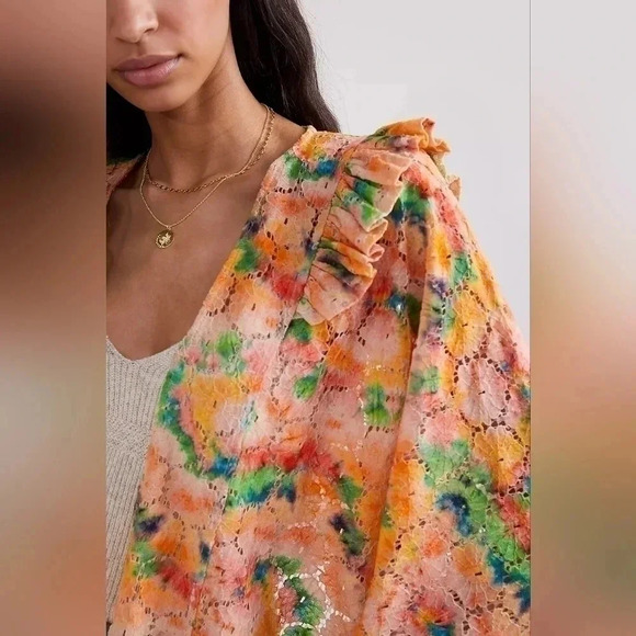 Moving Sale! 🔥💘 NWOT Anthropologie Cropped Floral Lace Shrug - Picture 3 of 10